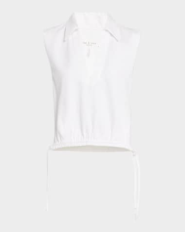 Rag & Bone Fiona Ultra Featherweight V-Neck Top
