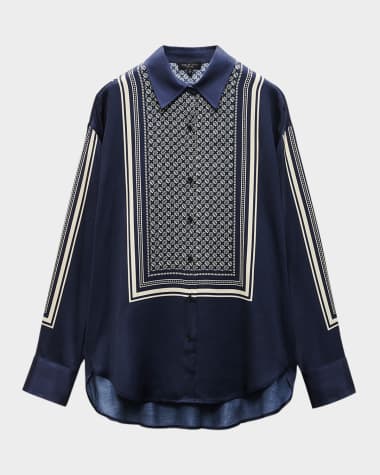Rag & Bone Jessica Printed Long-Sleeve Shirt