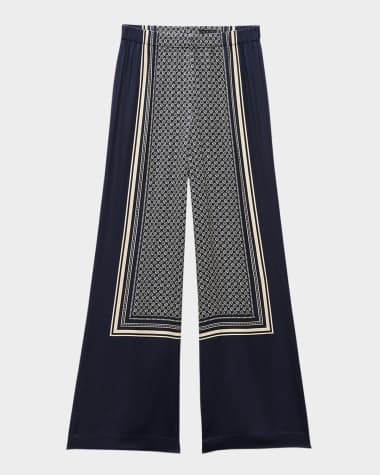 Rag & Bone Olive Printed Pull-On Pants