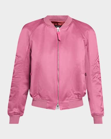 TOM FORD Rayon Satin Bomber Jacket