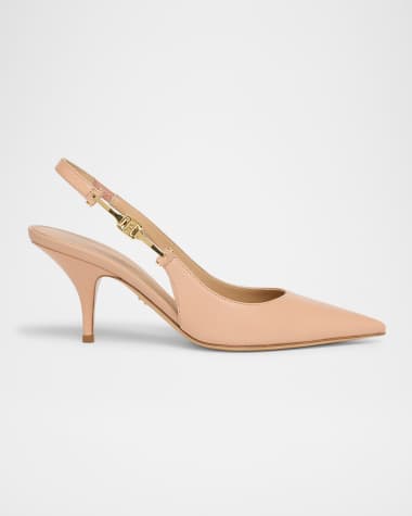 Ferragamo Tally Logo Slingback Pumps