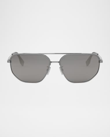 Fendi Men's Fendi Travel Metal Rectangle Sunglasses