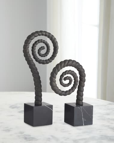 Arteriors Gully Sculptures, Set of 2