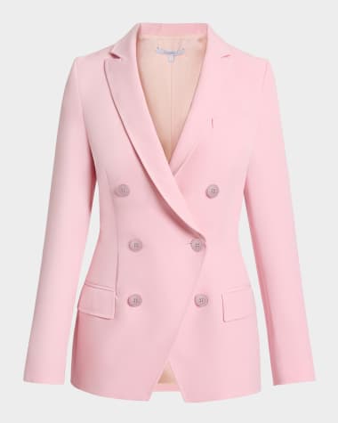 Santorelli Paco Double-Breasted Stretch Crepe Jacket