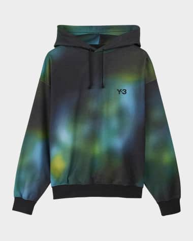 Y-3 Men's Multicolor Allover-Print Hoodie