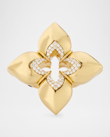 Roberto Coin 18K Yellow Gold Diamond Venetian Princess Ring, Size 6.5