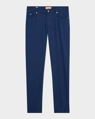 Marco Pescarolo Men's Super 130s Tropical Wool 5-Pocket Pants