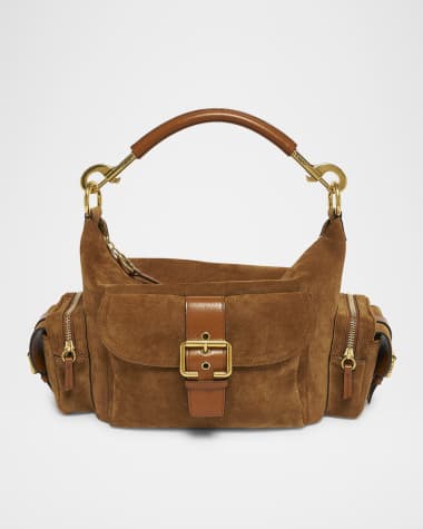 Chloe Medium Camera Shoulder Bag in Suede