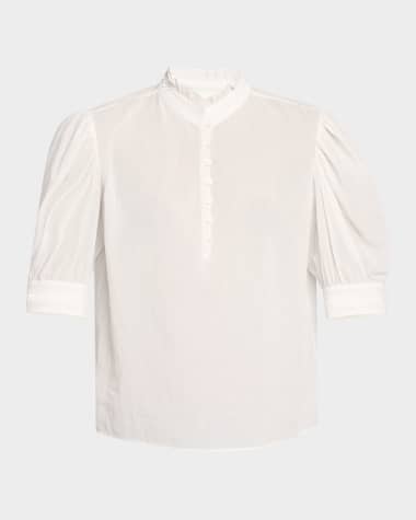 FRAME The Ruffle Collar Top