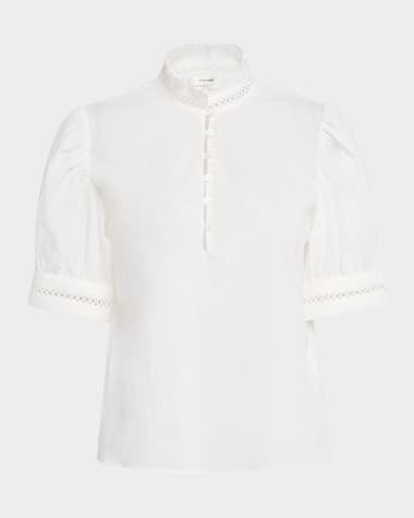 FRAME The Ruffle Collar Top