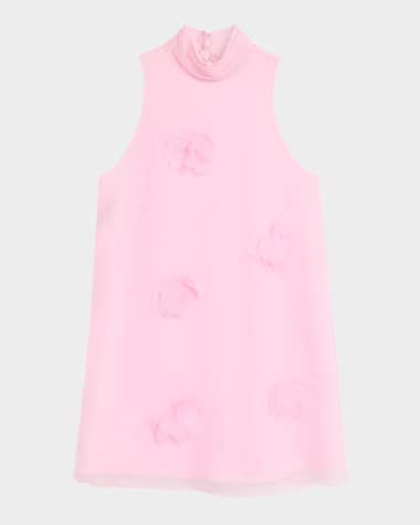 Cinq a Sept Sylvia Floral High-Neck Mini Dress