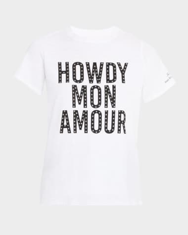 Cinq a Sept Howdy Mon Amour Embellished Tee
