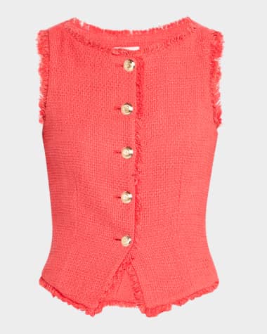 Cinq a Sept Camen Bouclé Vest