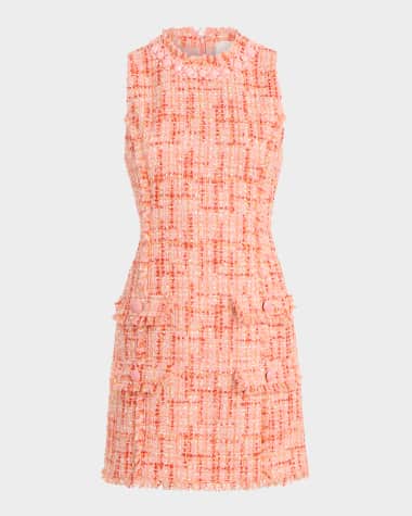 Cinq a Sept Ellisella Sleeveless Bouclé Mini Dress
