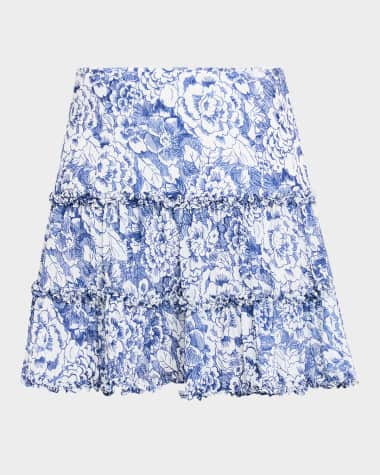 Cinq a Sept Thea Sketchbook Floral Mini Skirt