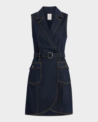 Cinq a Sept Jenessa Sleeveless Denim Mini Dress