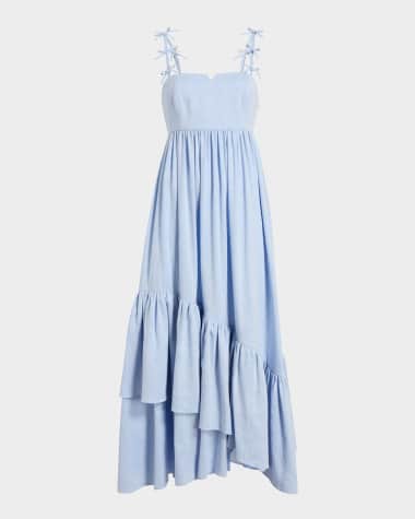 Cinq a Sept Bailey Bow Linen Suiting Dress