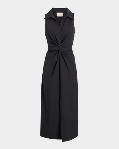 Cinq a Sept Mckenna Sleeveless Twist-Front Midi Dress