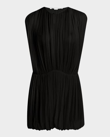 Stella McCartney Gathered Creponne Drape Mini Dress
