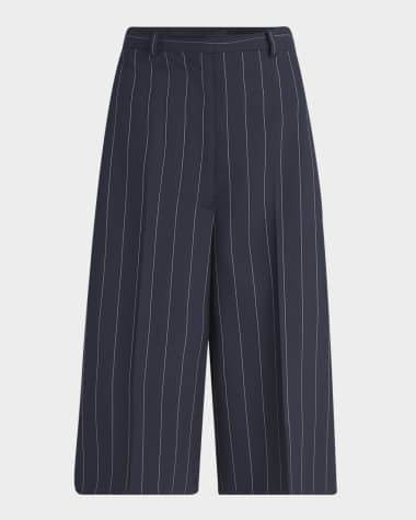 Stella McCartney Pinstripe Wide-Leg Culottes