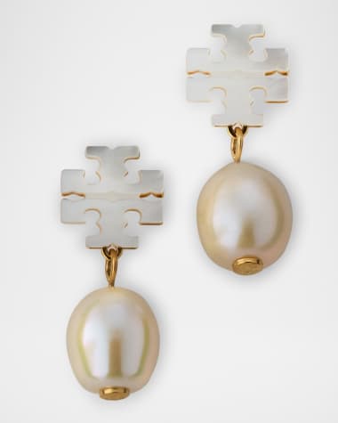 Tory Burch Kira Mother-of-Pearl Drop Earrings