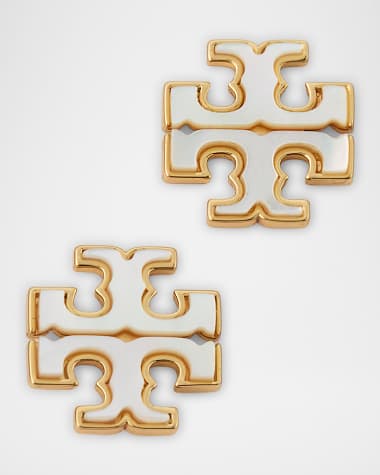 Tory Burch Kira Mother-of-Pearl Stud Earrings