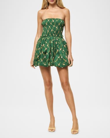 MISA Los Angeles Sadie Strapless Bubble Mini Dress