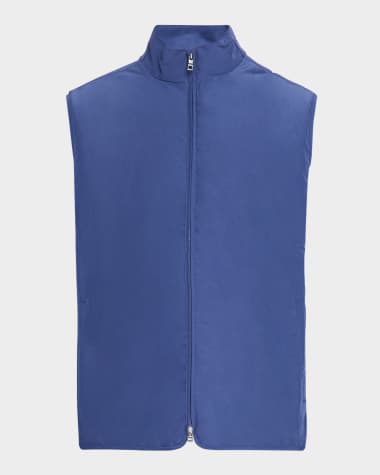Peter Millar Men's Mercer Full-Zip Vest
