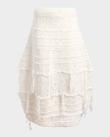 Khaite Inna Knit Cotton-Blend Maxi Skirt