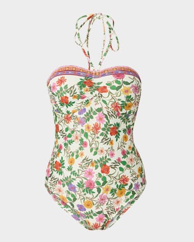 Shoshanna Cinched One-Piece Swimsuit