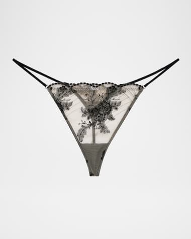 Wacoal Midnight Soiree Embroidered Low-Rise Tonga