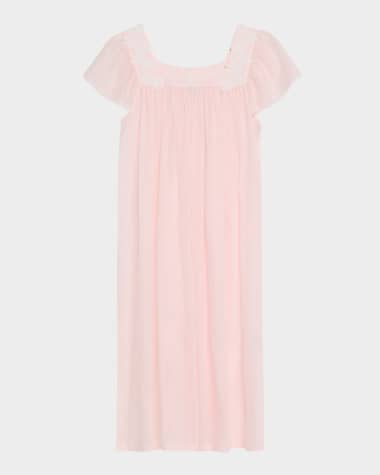 Celestine Camilla-2 Ruched Floral Applique Nightgown