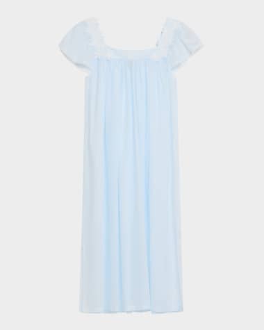 Celestine Camilla-2 Ruched Floral Applique Nightgown