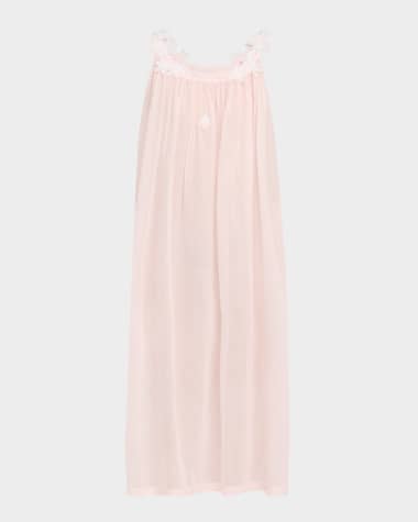 Celestine Camilla-1 Floral Applique Cotton Nightgown