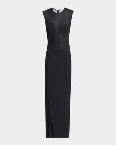 ALAIA Mesh Molded Cutout Gown