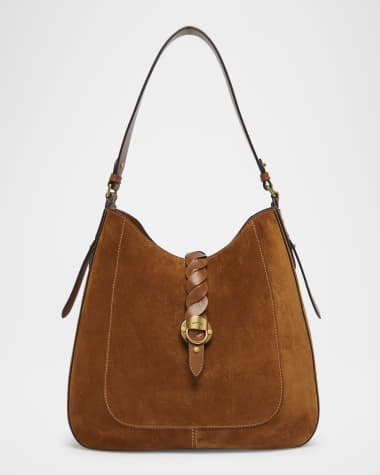 Isabel Marant Altay Woven Suede Hobo Bag