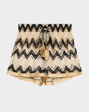 Ramy Brook Duke Chevron Shorts