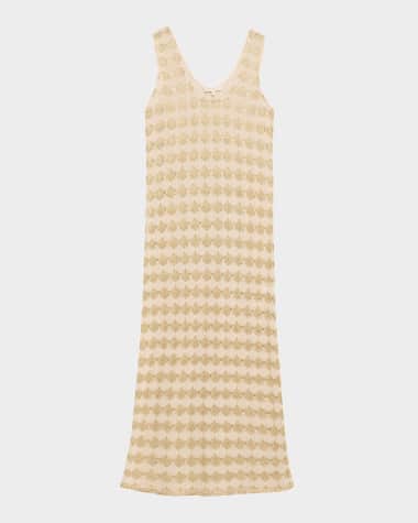 Ramy Brook Angely Crochet Coverup Midi Dress