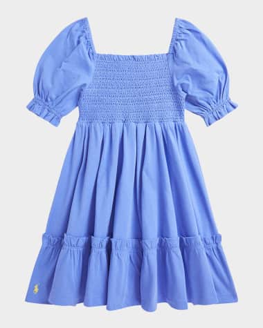 Ralph Lauren Childrenswear Girl's Smocked Day Dress, Size 2-6X