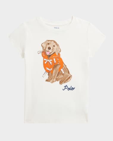 Ralph Lauren Childrenswear Girl's Dog Graphic T-Shirt, Size 2-6X