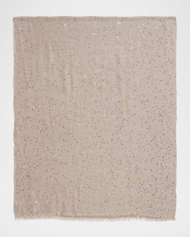 Brunello Cucinelli Cashmere-Blend Speckled Scarf