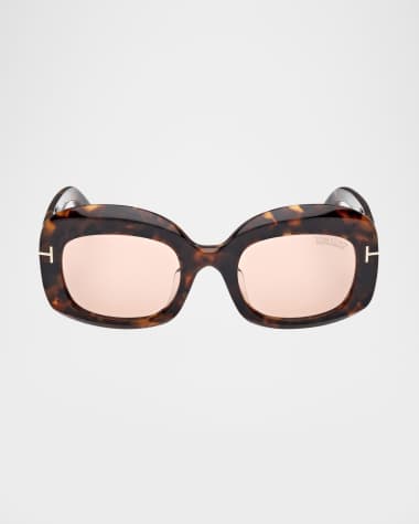 TOM FORD Carmen-02 Round Acetate Sunglasses