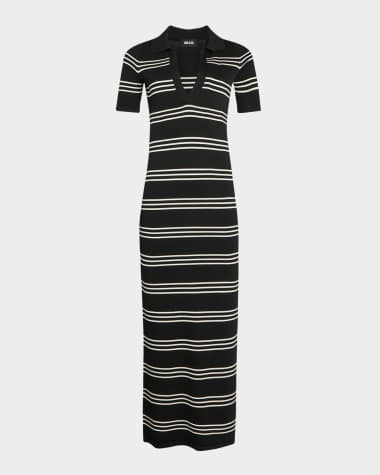 SER.O.YA Sam Striped Knit Maxi Dress