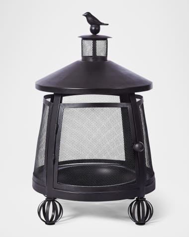 MacKenzie-Childs Bird on Ball Chimney Fire Pit