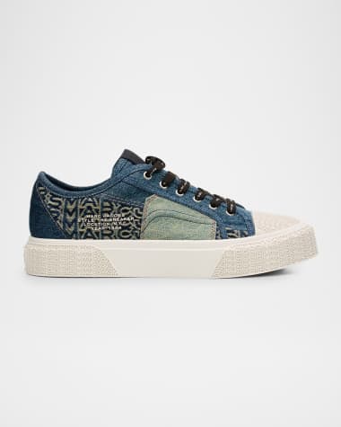 Marc Jacobs The Patchwork Denim Low-Top Sneakers
