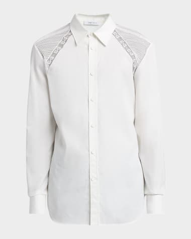 McQueen Men's Lace Harness Shirt