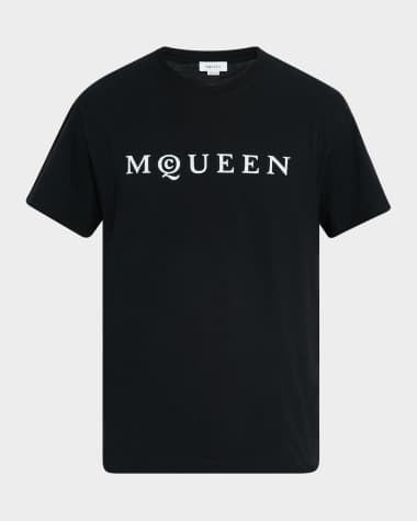 McQueen Men's Flocked Logo T-Shirt