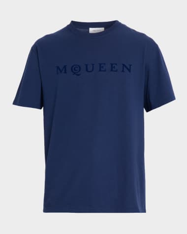 McQueen Men's Flocked Logo T-Shirt
