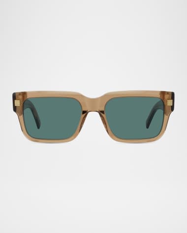 Givenchy Men's GV Day Acetate Rectangle Sunglasses