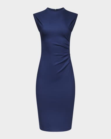 Diane von Furstenberg Darrius Sleeveless Ruched Bodycon Dress